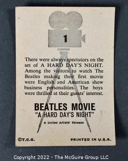 1964 Topps complete set Beatles trading cards from the movie "Hard Day’s Night" Lot#2 55 cards B&W