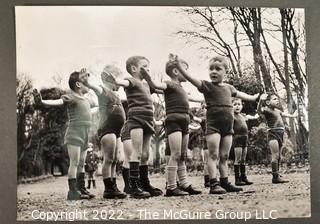 1940 Black & White International News Photo French Children at Play During WWII 