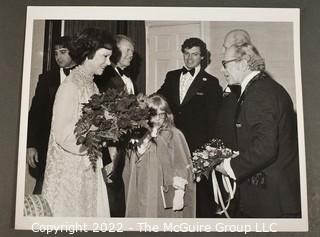 Black & White Press Photo of First Lady Roslyn Carter and Daughter Amy.