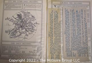 1906 Finley Ackers' Catalog Food Cyclopedia with Personal Physical Fitness Notes Added Inside.