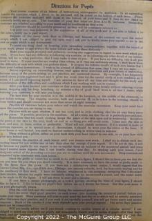 1906 Finley Ackers' Catalog Food Cyclopedia with Personal Physical Fitness Notes Added Inside.