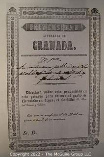 Family papers. Principality of Granada. Spain. 19th Century.     