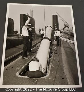 Vintage Black & White Photographs and Ephemera from the USS Bowfin Submarine. 