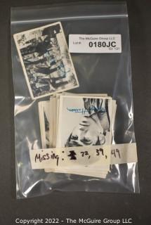 Vintage 1964 Topps 1st Series Beatles B&W Signature Trading Cards - 53 of 60 Card Set