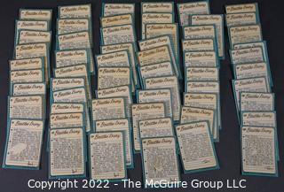 Vintage 1964 Topps "Beatles Diary" color trading cards, complete 60 Set Lot 1