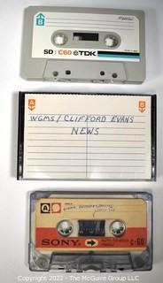 Vintage Interview Cassette Tapes From Clifford Evans. Subject unknown.