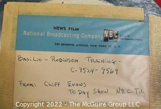 NBC News Film of Basilio v Sugar Ray Robinson Boxing Title Fight. Cliff Evans.  TODAY Show.  