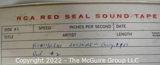 Two (2) RCA Sound Tapes, described as " August 1951 Kuniyoshi Lecture". From Cliff Evans. 