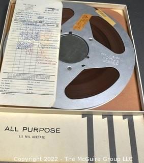 Reel to reel sound tape.  Likely the property of Clifford Evans. Subject of tape unknown. 