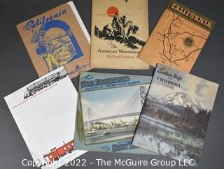 Collection of Vintage Travel and Souvenir Brochures for California and Pacific Northwest.