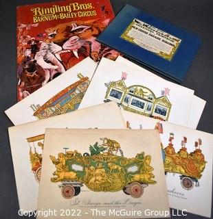 Americana Printbook No. 5 Old Circus Parade Wagons By Curro, Evelyn, 1954