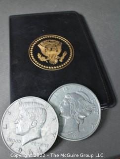 Group of Ephemera, Cabinet Cards, Coins and Dominos