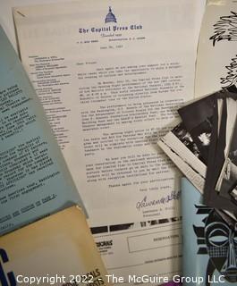 Group of Theater Black & White Publicity Photos, Promotional Material and Playbills from "Les Ballets Africains" at The National Theater.