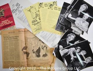 Group of Theater Black & White Publicity Photos and Playbills Featuring Imogene Coco at The National Theater in Washington DC.