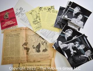 Group of Theater Black & White Publicity Photos and Playbills Featuring Imogene Coco at The National Theater in Washington DC.