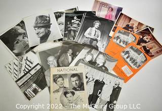 Group of Theater Black & White Publicity Photos and Playbills from The National Theater. 