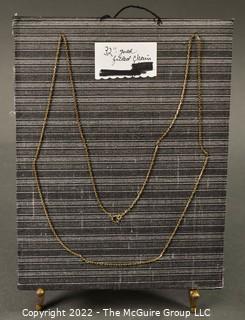 32" Gold Filled Chain Necklace. 