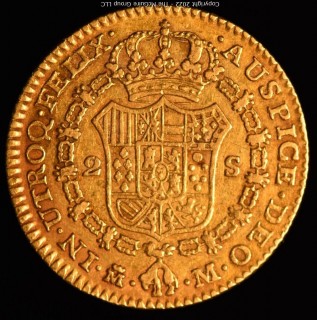 1788 Spain Charles III 2 Escudos Gold Coin