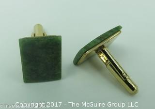 Pair of 14k gold overlay cufflinks #1151