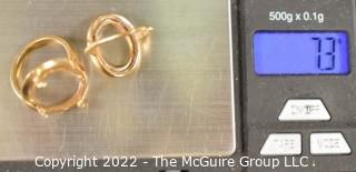 Two (2) 14kt Gold Ring Mounts. Weighs 7.3 grams. 