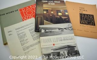 Collection of three (3) books on Frank Lloyd Wright architect