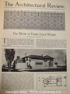 Collection of three (3) books on Frank Lloyd Wright architect