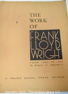 Collection of three (3) books on Frank Lloyd Wright architect