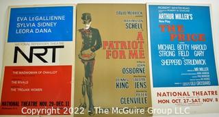 Group of Three (3) Vintage Theater Lobby Cards or Posters From National Theater Washington DC.