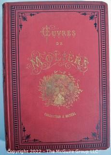 Works Of Molière, Preceded By A Note On His Life And His Works By M. Sainte-Beuve Published In Paris By Bibliothèque d'Éducation et de Récréation. 1854, First Edition.