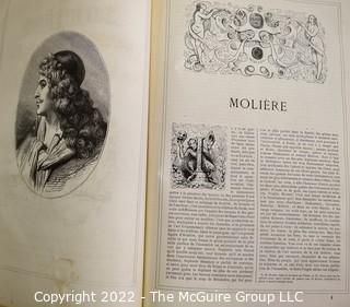 Works Of Molière, Preceded By A Note On His Life And His Works By M. Sainte-Beuve Published In Paris By Bibliothèque d'Éducation et de Récréation. 1854, First Edition.