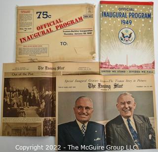 Official Program and Special Gravure Section, The Evening Star Newspaper for the 1949 Truman Inauguration, Ephemera 