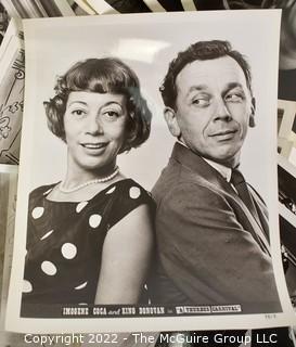 Publicity photos of Imogene Coca and King Donovan  in "A Thurber Carnival" circa 1960s