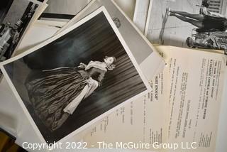 Group of Theater Black & White Publicity Photos and Playbills from The National Theater.