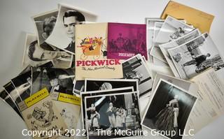 Group of Theater Black & White Publicity Photos and Playbills from The National Theater.