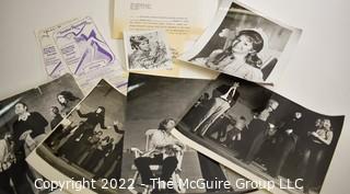 Group of Theater Black & White Publicity Photos and Playbills "Irene" Staring Debbie Reynolds at The National Theater in Washington DC.