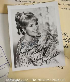 Group of Theater Black & White Publicity Photos and Playbills "Irene" Staring Debbie Reynolds at The National Theater in Washington DC.