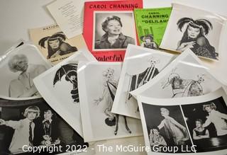 Group of Carol Channing Publicity Photos and Playbills from The National Theater in Washington DC.