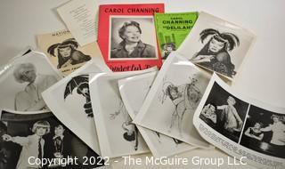 Group of Carol Channing Publicity Photos and Playbills from The National Theater in Washington DC.