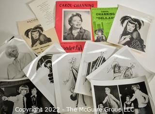 Group of Carol Channing Publicity Photos and Playbills from The National Theater in Washington DC.