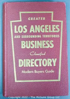 Vintage Greater Los Angeles Area Business Directory. 