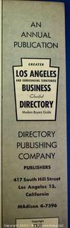 Vintage Greater Los Angeles Area Business Directory. 