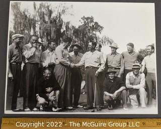 Black & White Photograph From The 1941 MLB Players Golf Tournament, The Last Major Event To Be Played On The Jungle Golf Course In Tampa, Florida. 