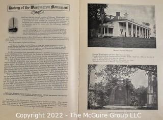 Vintage Souvenir Booklets on the Washington Monument and George Washington as a Mason