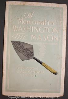 Vintage Souvenir Booklets on the Washington Monument and George Washington as a Mason