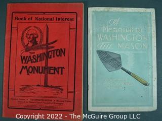 Vintage Souvenir Booklets on the Washington Monument and George Washington as a Mason