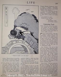 Life Magazine. Vol. 64, August 6, 1914.  Railroad Number Cover Art.