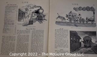 Life Magazine. Vol. 64, August 6, 1914.  Railroad Number Cover Art.