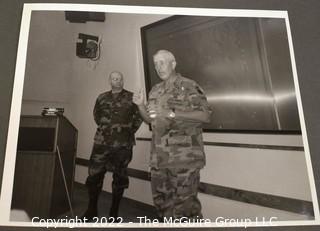 Eight (8) Black & White US Army Photos 1988. Includes General Franks and Captain H.R. McMaster.