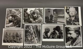 Eight (8) Black & White US Army Photos 1988. Includes General Franks and Captain H.R. McMaster.