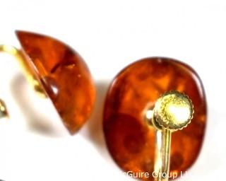 Vintage Jewelry Including Hogan Bolas Copper and Faux Amber.